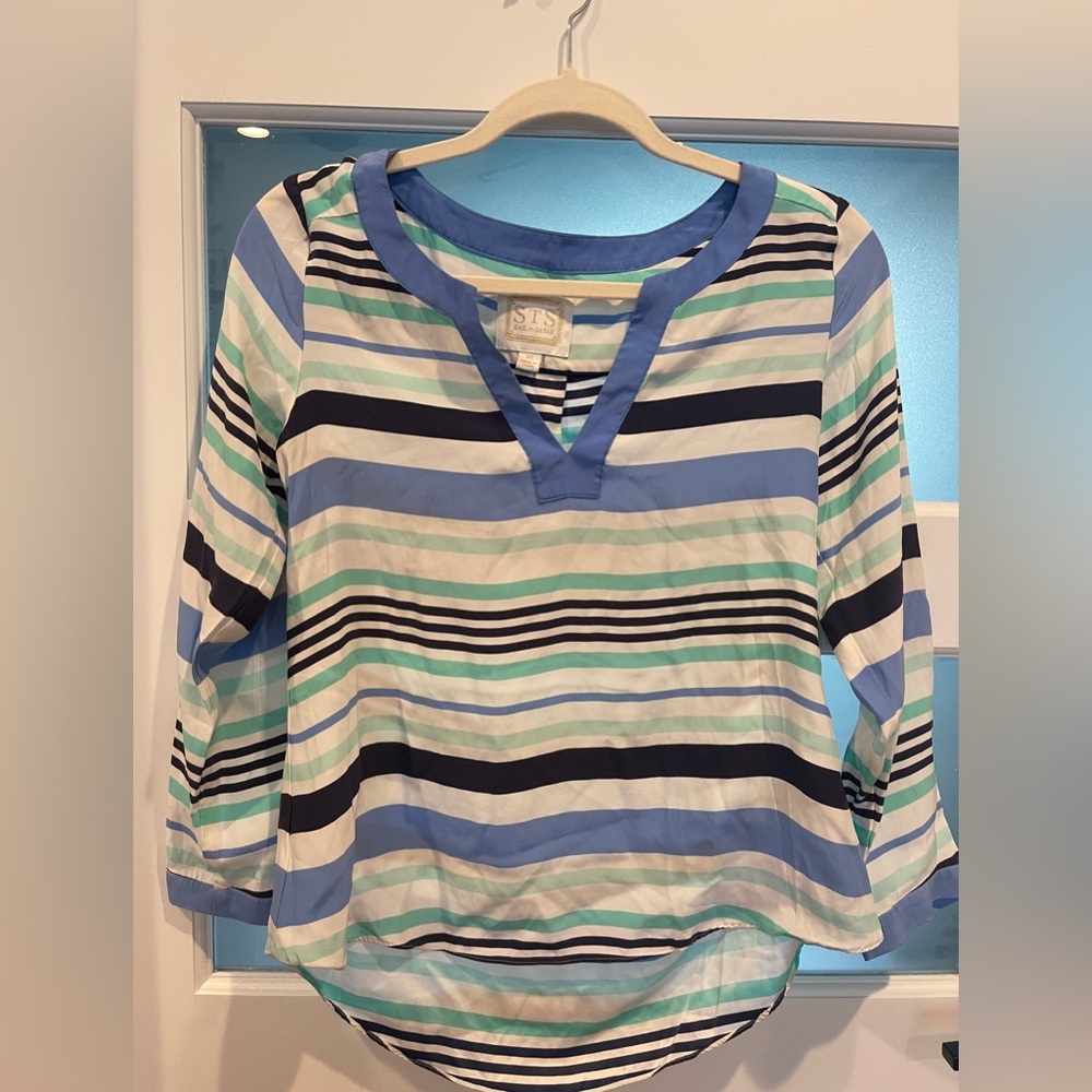 Sail to Sable Multicolor Striped Long Sleeve Top